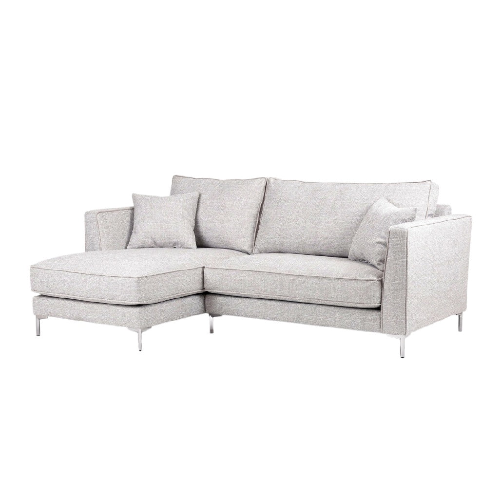 **Tytuł techniczny po polsku: Nowoczesna szara sofa z funkcją rozszerzenia**